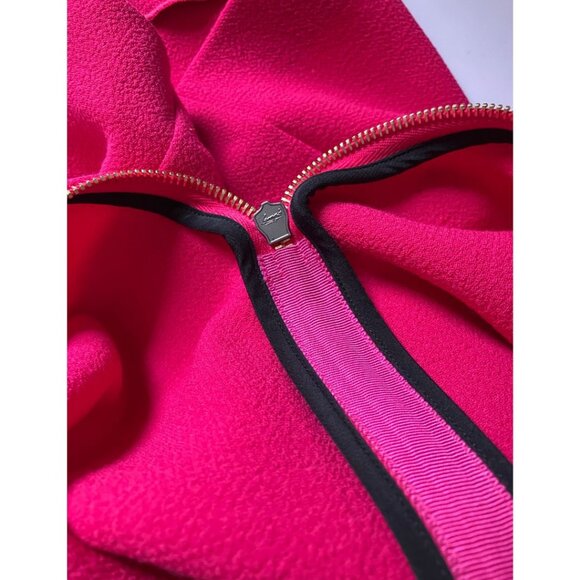 Roland Mouret Lyford One-Shoulder Midi Dress Magenta Size 4 - Picture 10 of 12